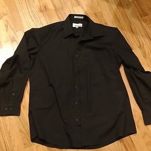 Men's black dress shirt